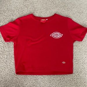Authentic Red Dickies Crop Top